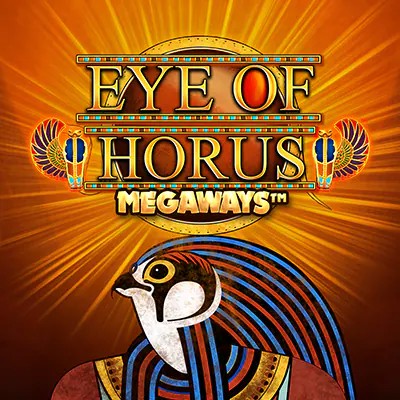 Eye of Horus Megaways slot visual from Blueprint Gaming available on clapscasino.eu