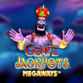 Logo of Genie Jackpots Megaways from Blueprint Gaming at Claps Casino